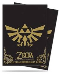 Ultra Pro - The Legend of Zelda: Black & Gold Full-View Deck Protectors 65 ct
